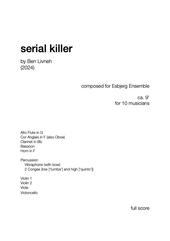 serial killer score thumbnail